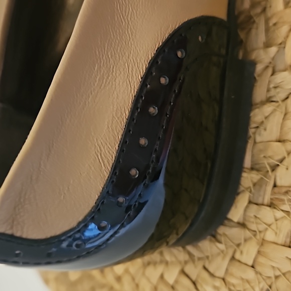 AGL | Women's Black Carmel Leather Dara Cap Toe Ballet Flats with Bow Sz 9.5 - Picture 8 of 13